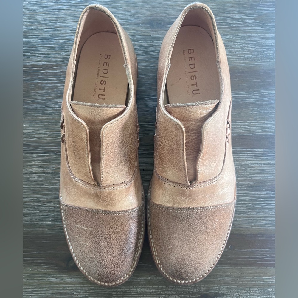 BED|STU NEW Women’s Rose Slip on Loafer size 9 Bone Dip Dye - Picture 2 of 8